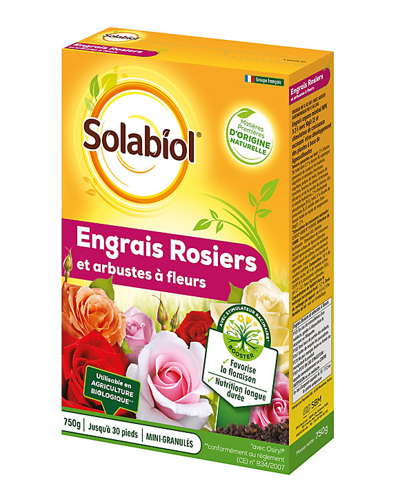 Engrais rosiers Solabiol 750g