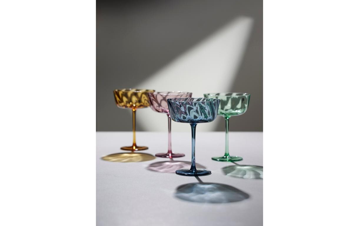 Champagnerglas Vienna Grün, 4 Stück, 30 clElegantes Champagnergläser Set