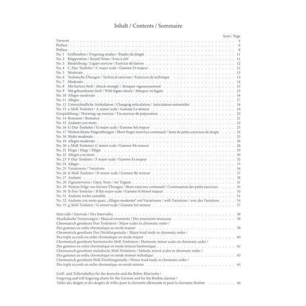 Schott Baermann Clarinet op.63 Vol.1