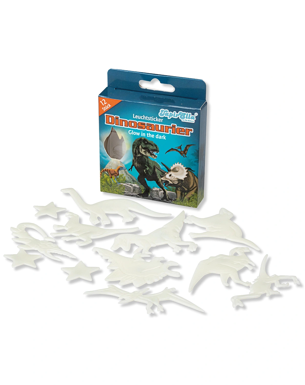 Leuchtsticker TAPIRELLA - DINOSAURIER 12-teilig