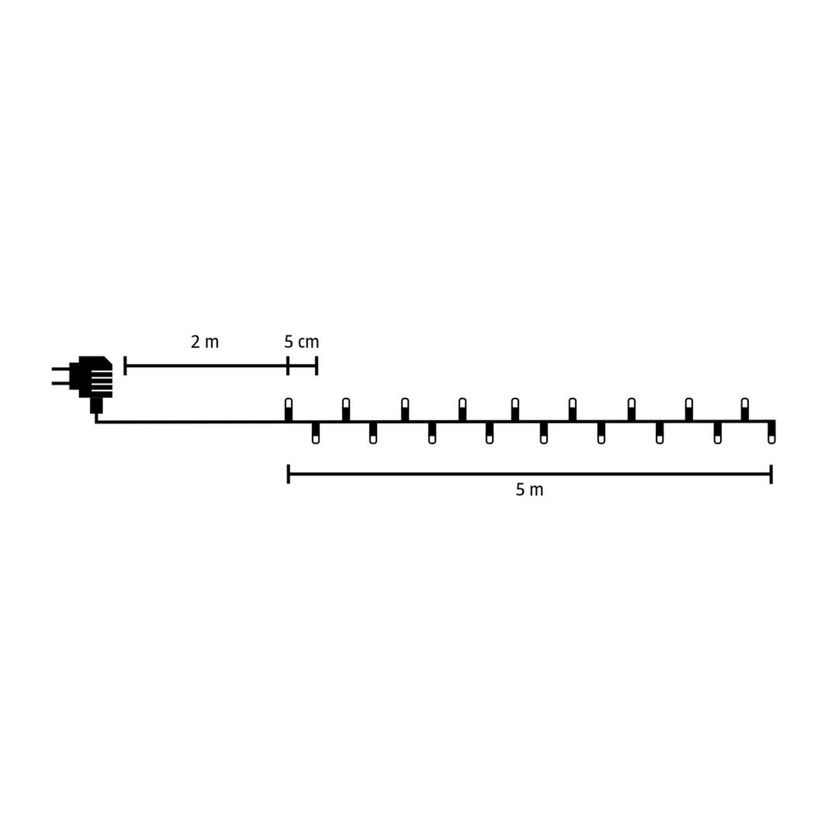 Lysslynge LED 5 m IP44