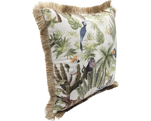Decoratief kussen Velvet Jungle beigegroen 45x45 cm