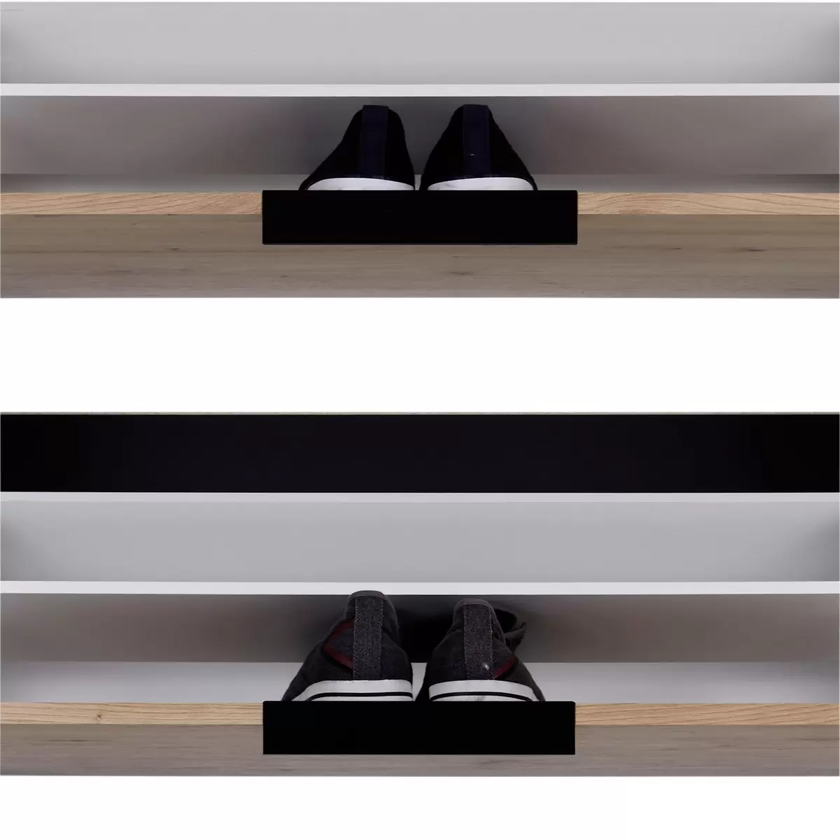Schuhkipper Anna 01 anthrazit,schwarz