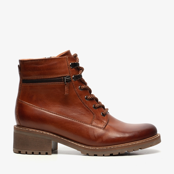 Hush Puppies gevoerde leren dames veterlaarsjes