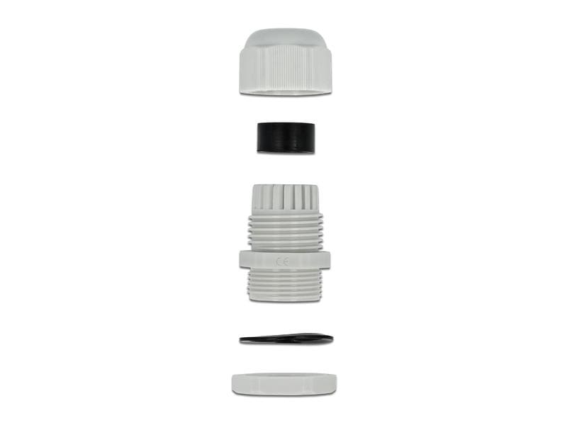 Delock Kabelverschraubung PG11, 22 mm 10 Stück, grau Delock Kabelverschraubung PG11 10 Stück grau