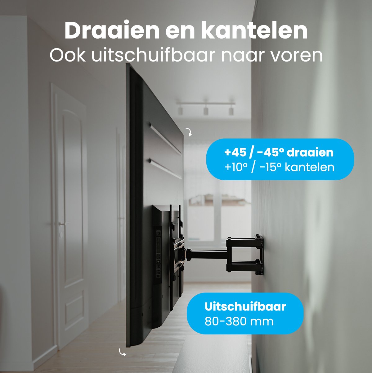 Auronic draaibaar en kantelbare TV beugel - 23-60 inch