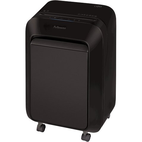 Destructeur fellowes lx 211 coupe micro 15f systeme       intellibar 100 pourcent       antibourrage safesense