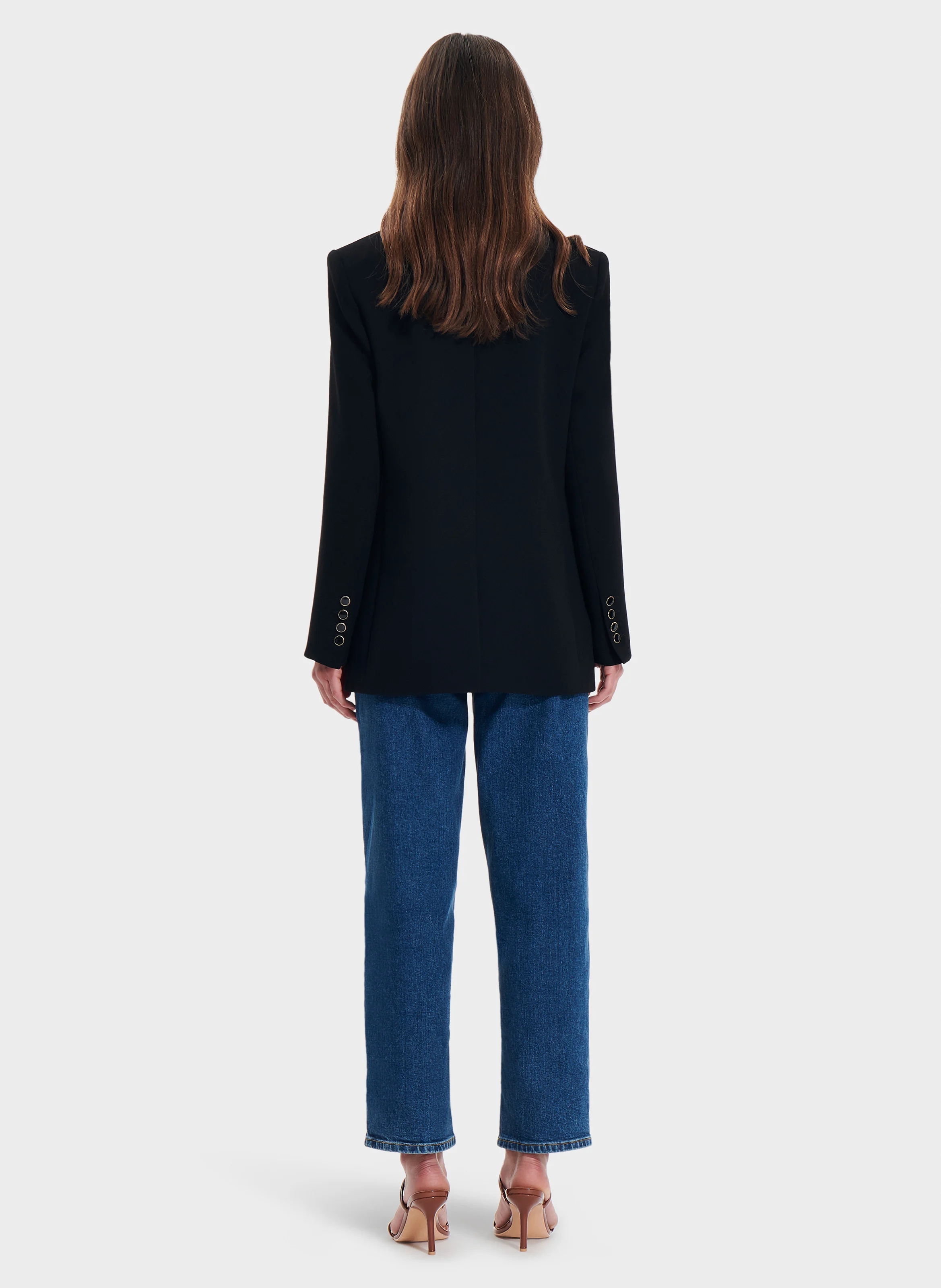 VICTORINA - Veste de tailleur boutonnée | Noir