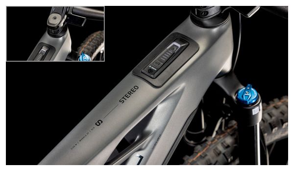 VTT Électrique Tout-Suspendu Cube Stereo Hybrid One44 HPC SLX 800 Shimano Deore XT 12V 800 Wh 27.5'' Gris Slab 2025