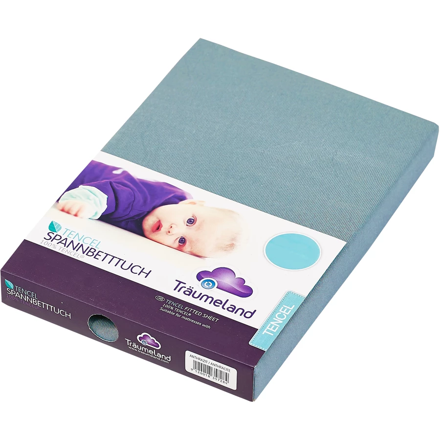 Träumeland Spannbetttuch TENCEL® ozeanblau 40x90 cm