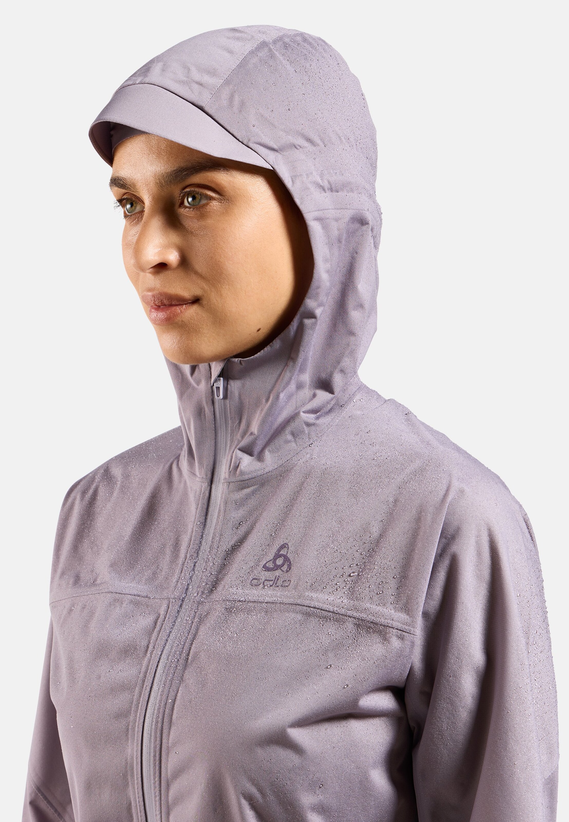 Wasserdichte X-Alp Performance Knit Laufjacke in gray ridge