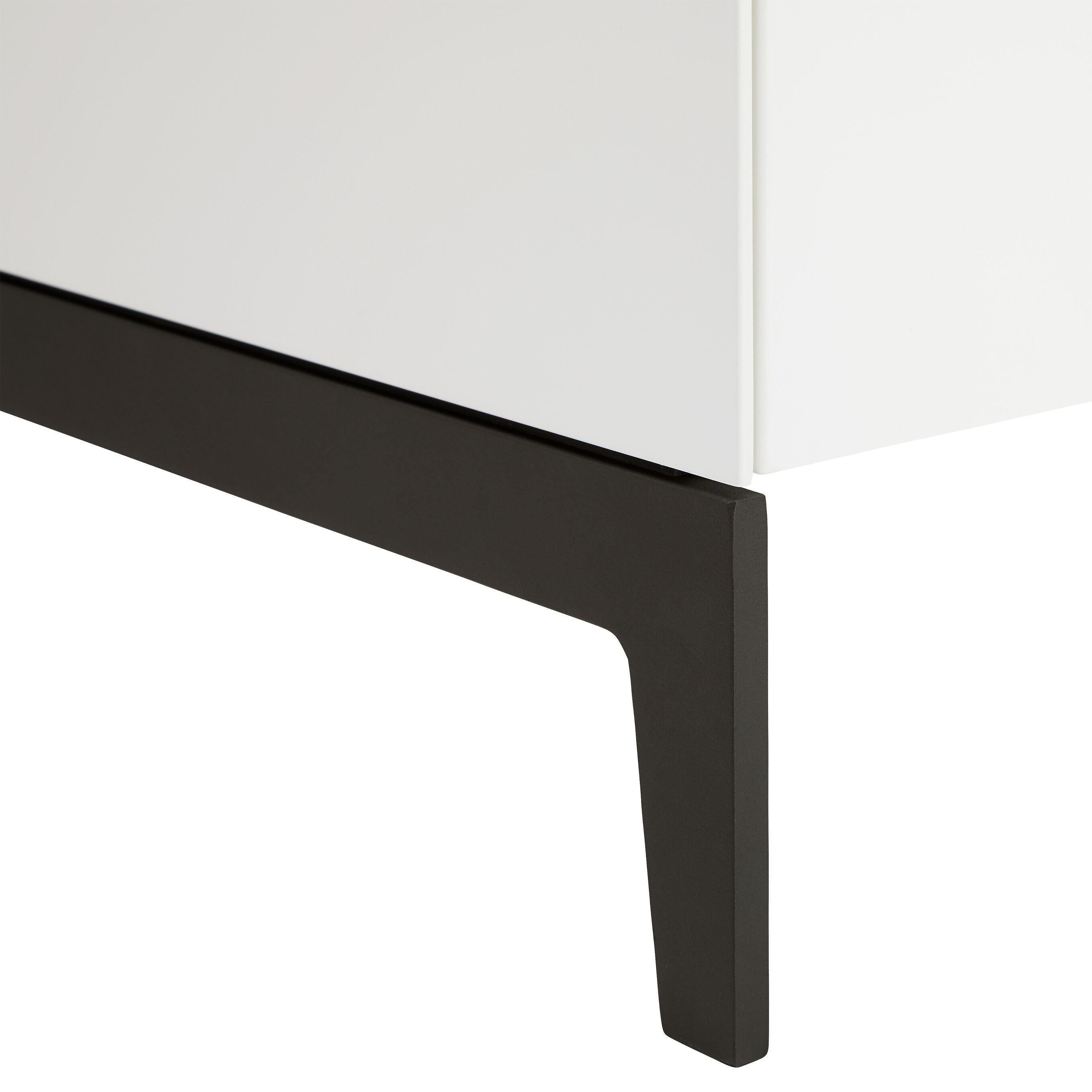 LUX Highboard - Weiss / B: 100.0 cm x T: 46.0 cm x H: 123.5 cm