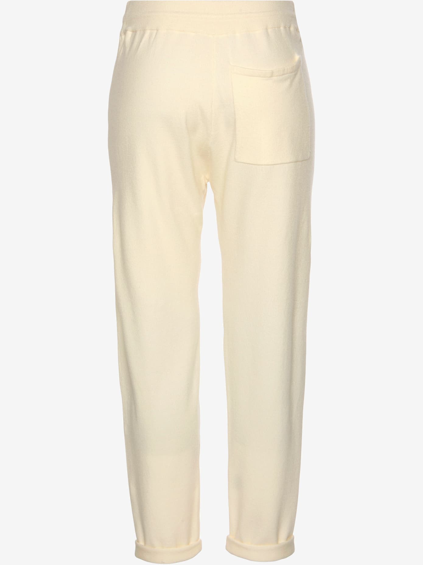Pantalon en tricot avec bords-côtes larges