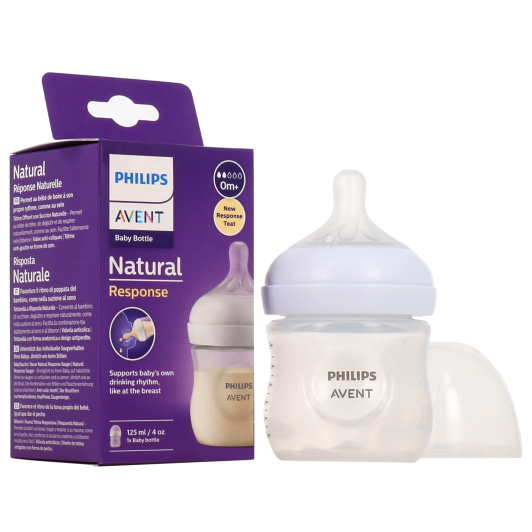 Avent Biberon plastique Natural Response - Succion naturelle