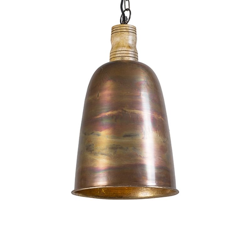 Vintage hanglamp koper met goud - Burn