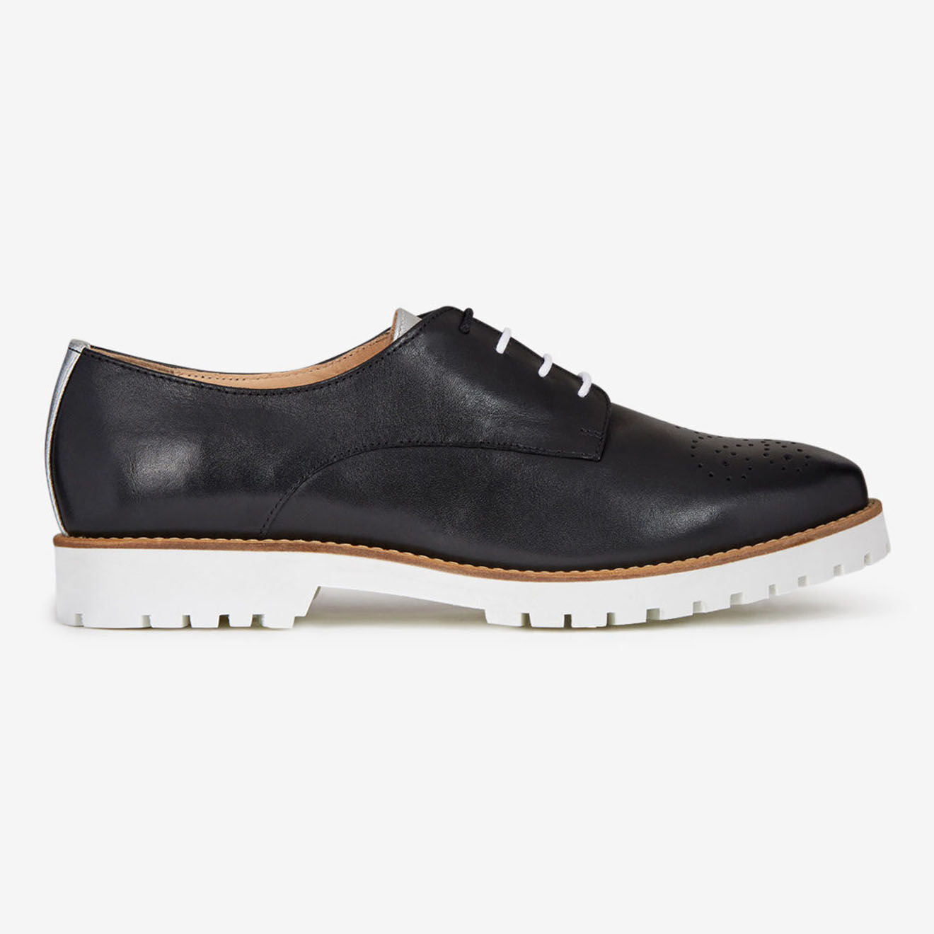 Mellow Yellow Derbies en Cuir Foilou noires