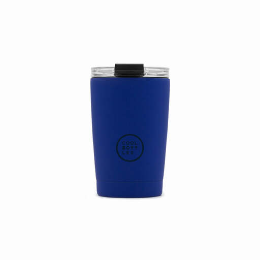 Caneca térmica Cool Bottles em aço inoxidável azul vibrante