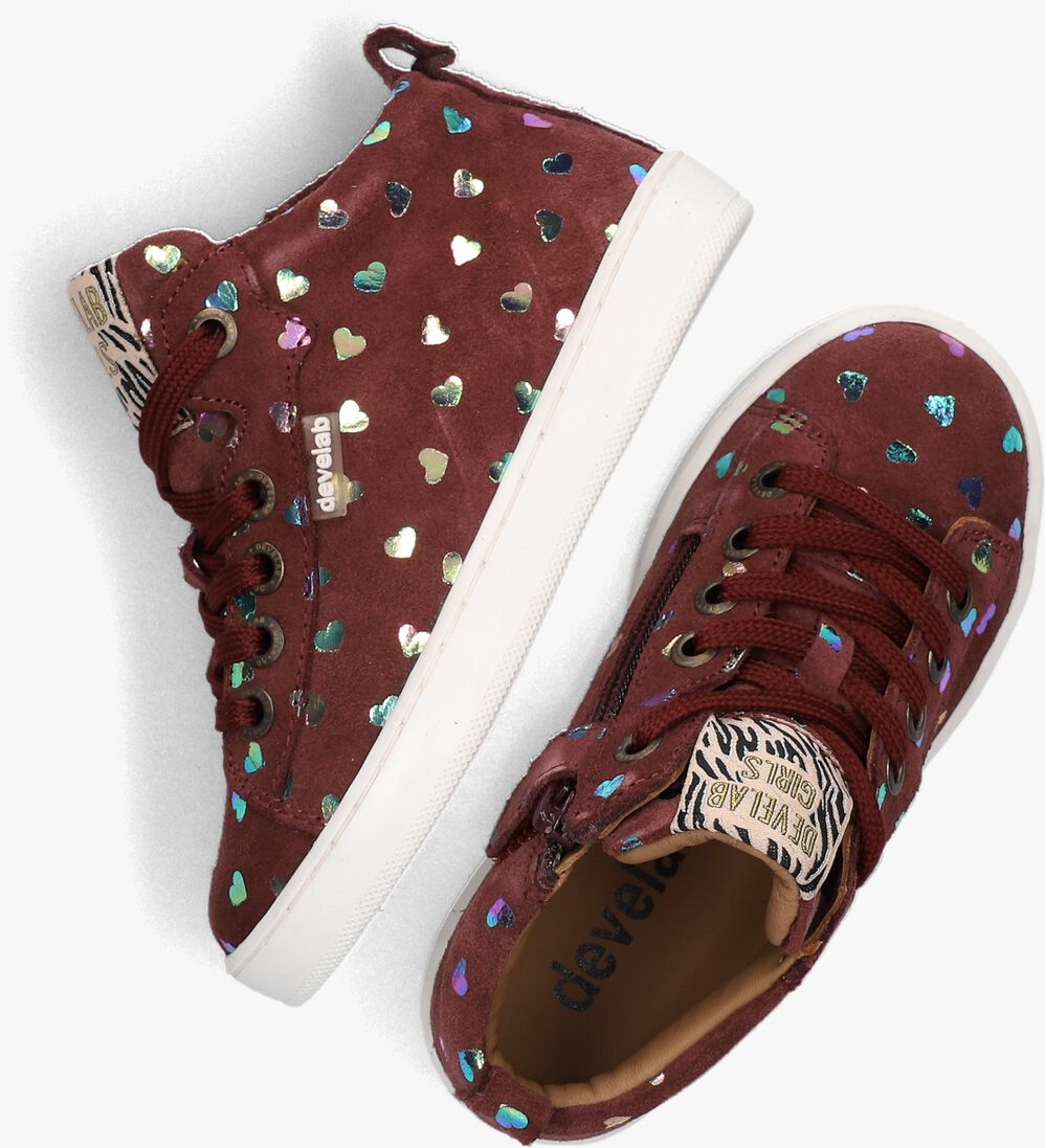 DEVELAB rode develab hoge sneaker 41856