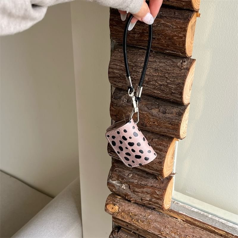 VanDi - AirPods / Pro oortelefoonhoesje met luipaardprint en bandje