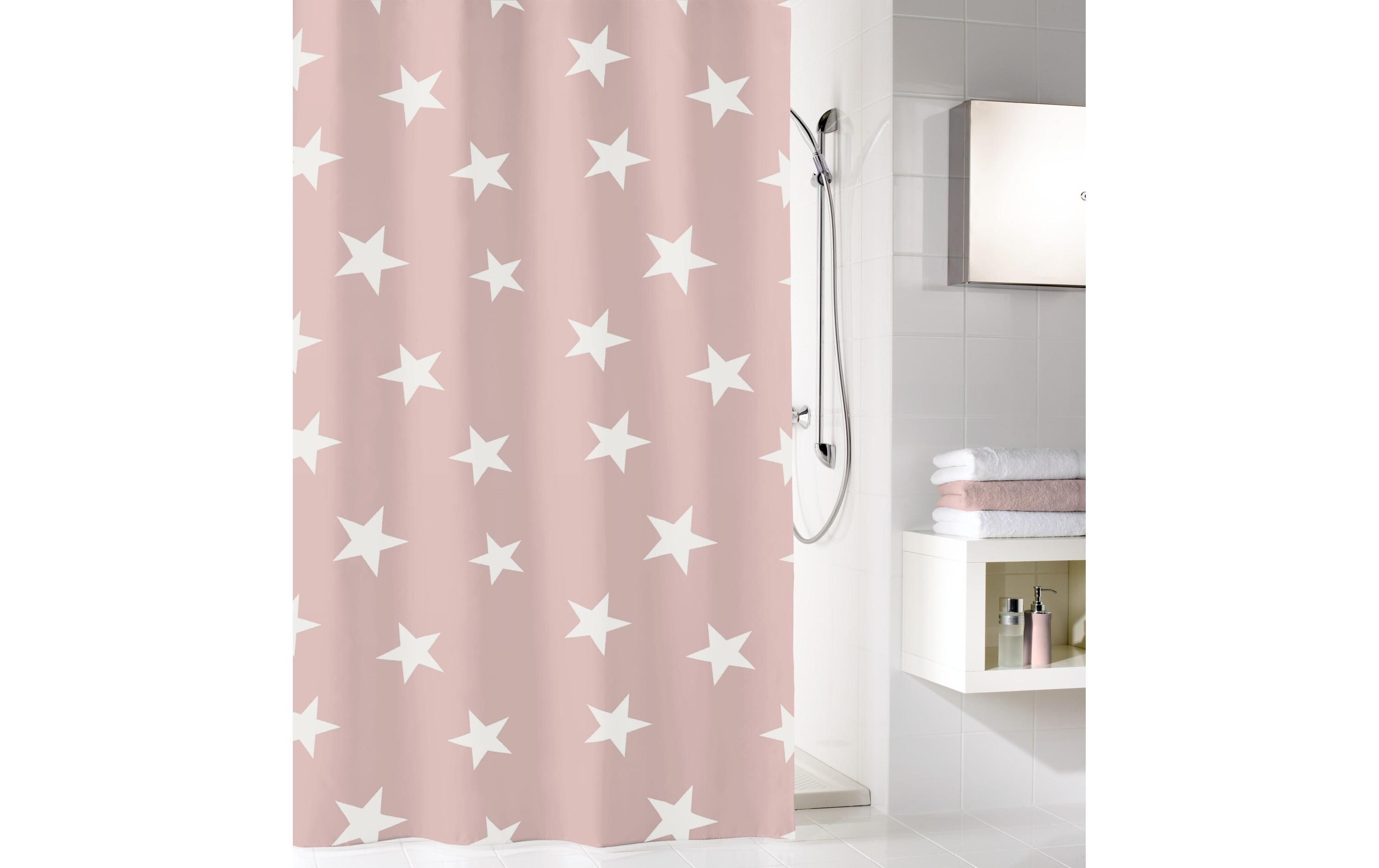 Duschvorhang Nova 180 x 200 cm , Rosa/WeissDuschvorhang aus Polyester