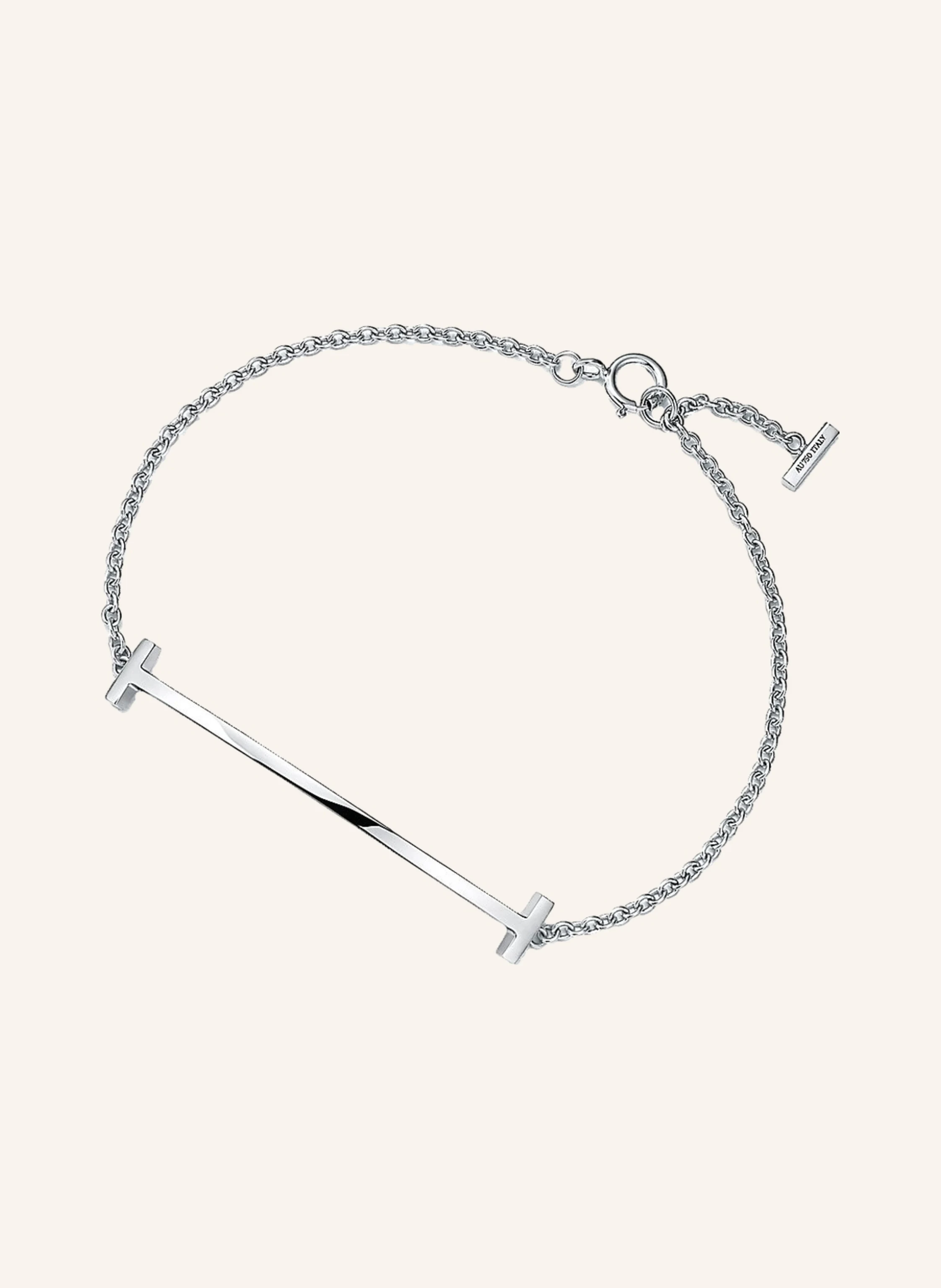 TIFFANY & Co. TIFFANY T SMILE ARMBAND aus 18 Karat Weißgold