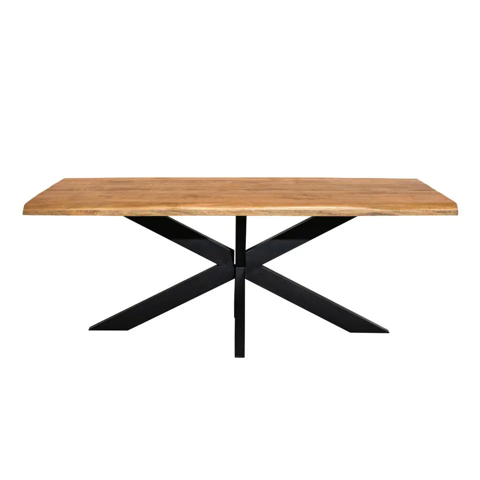 Eettafel Rechthoek Naturel Hout - 160x90x76cm - Denver