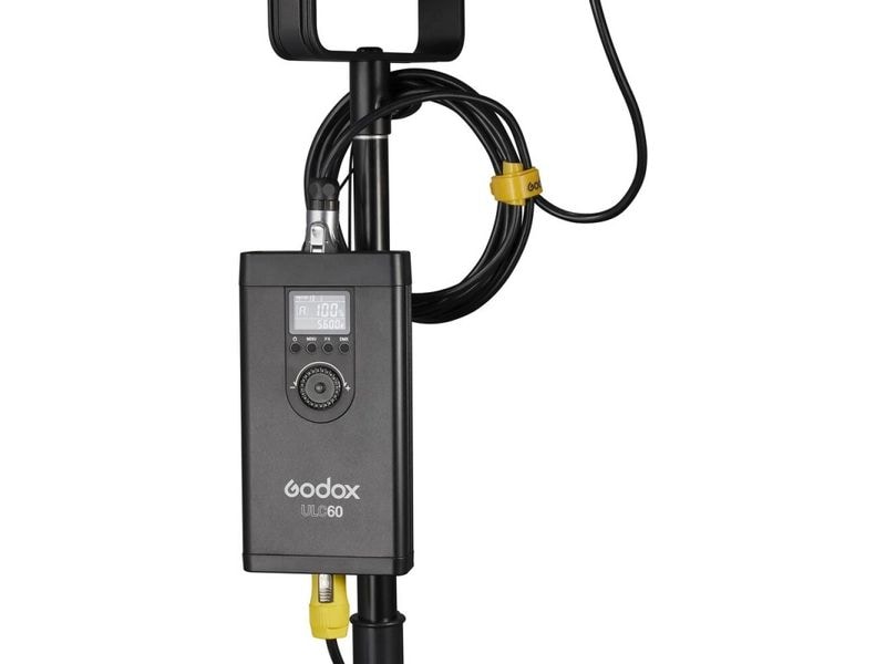 Godox Videoleuchte UL60 Geräuschlos-LED Geräuschlose 60-W-LED-Lampe mit Tageslichttemperatur (5600K), die dank eines speziell entwickelten lüfterlosen Systems eine geräuschlose Kühlung bietet