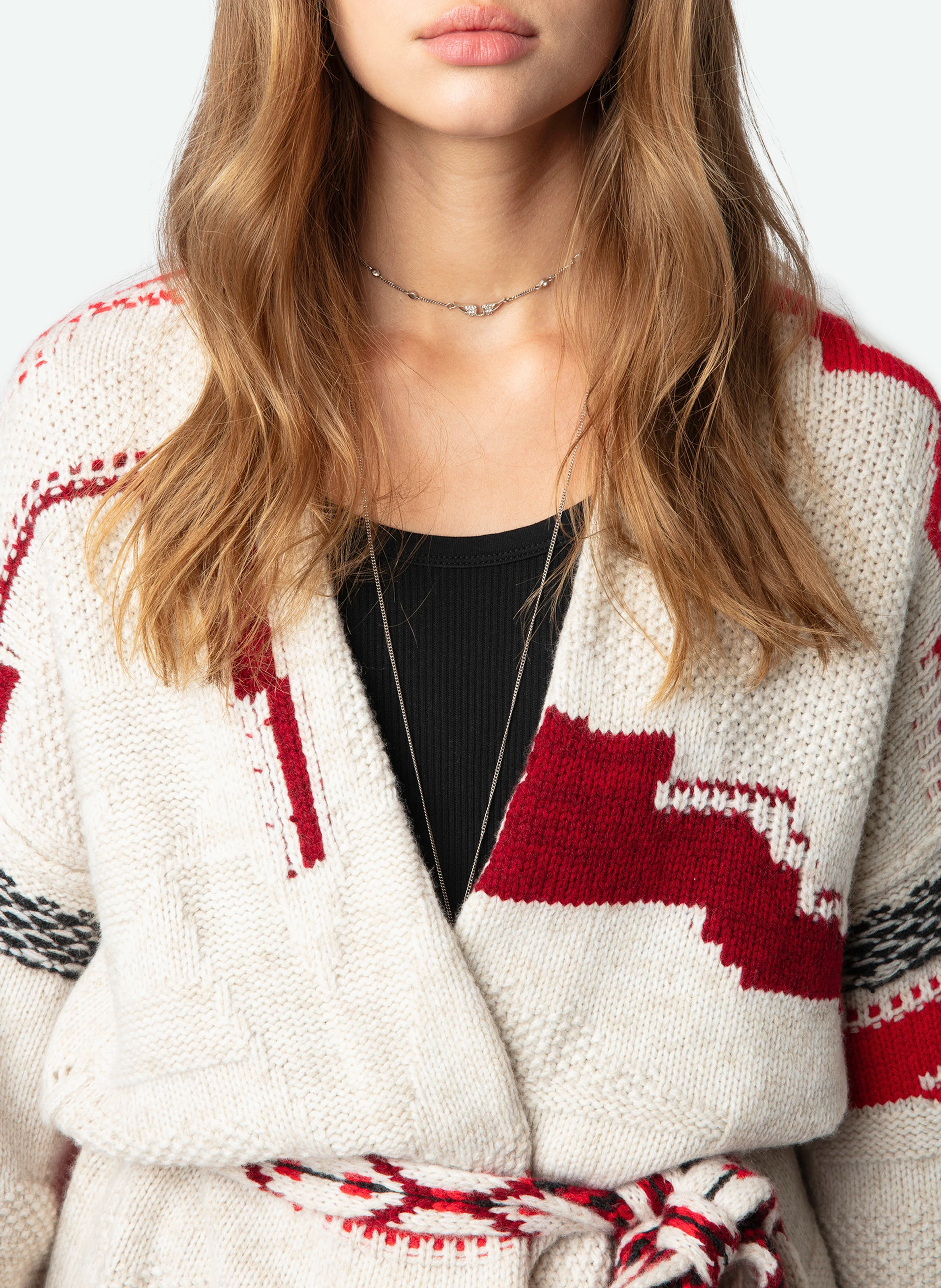 ASPEN -Gilet en laine mérinos et cachemire | Beige