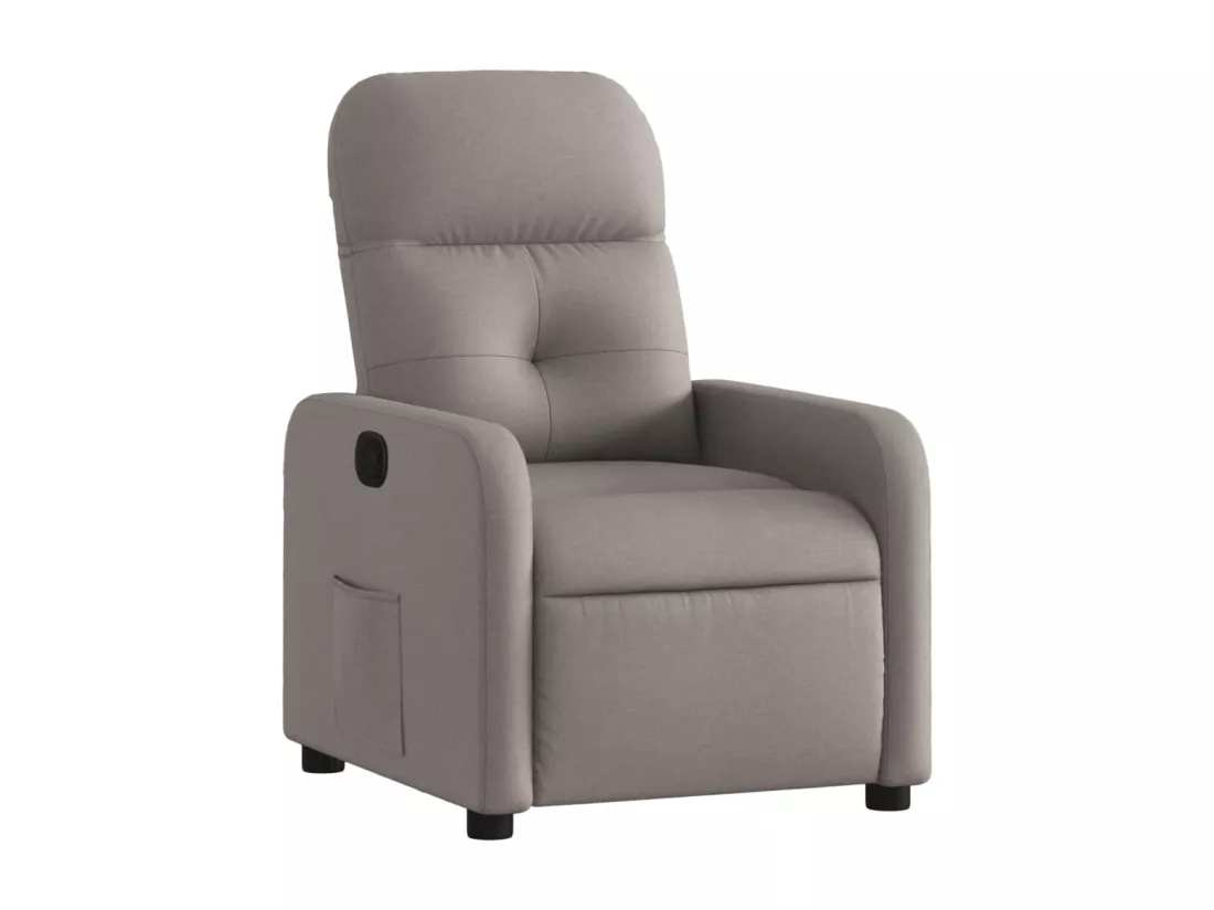 Fauteuil inclinable Taupe Tissu