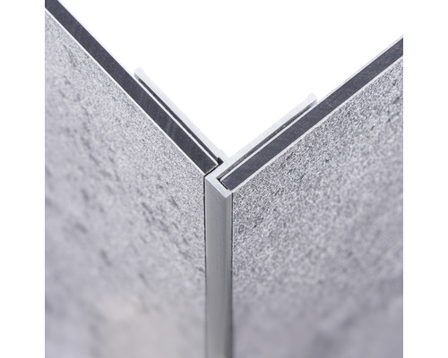 Buitenhoekverbinder Schulte Decodesign 2550 mm aluminium voor 3 mm douchewandpanelen