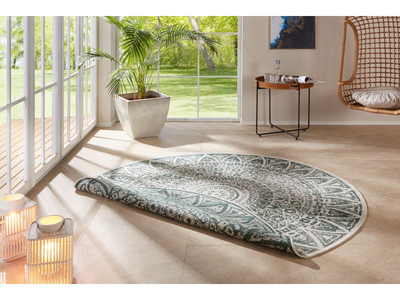 Hanse Home Teppich Lilja 140 cm, Grün In- & Outdoor Teppich
