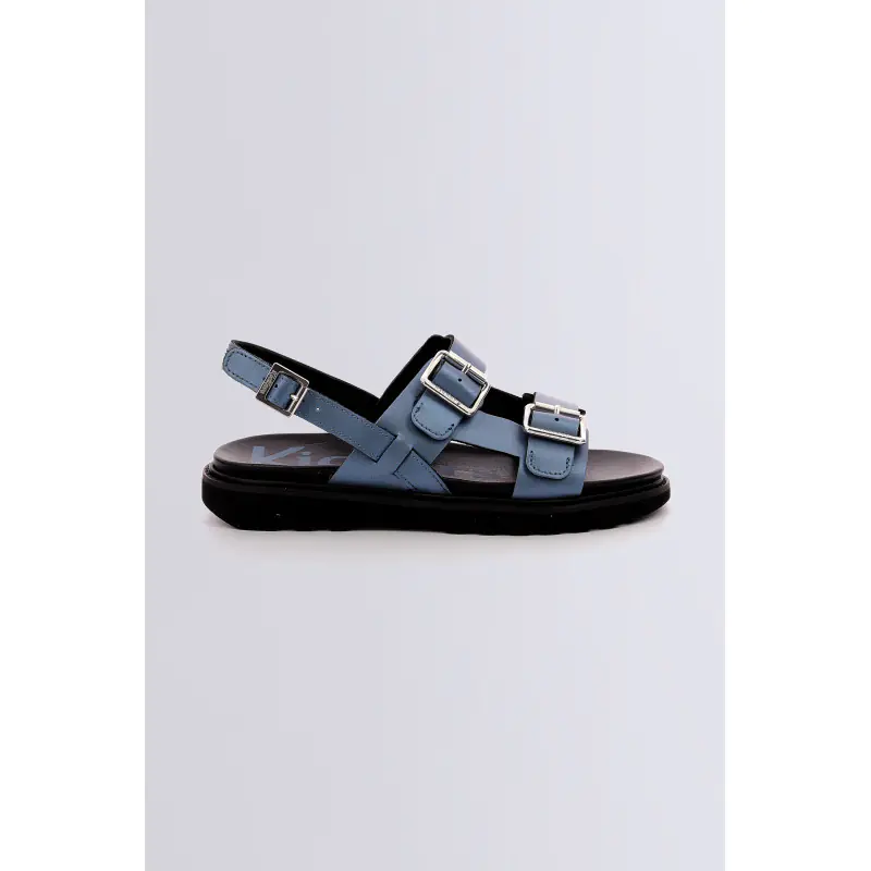 Neosummer Bleu metal SANDALES Cuir Femme