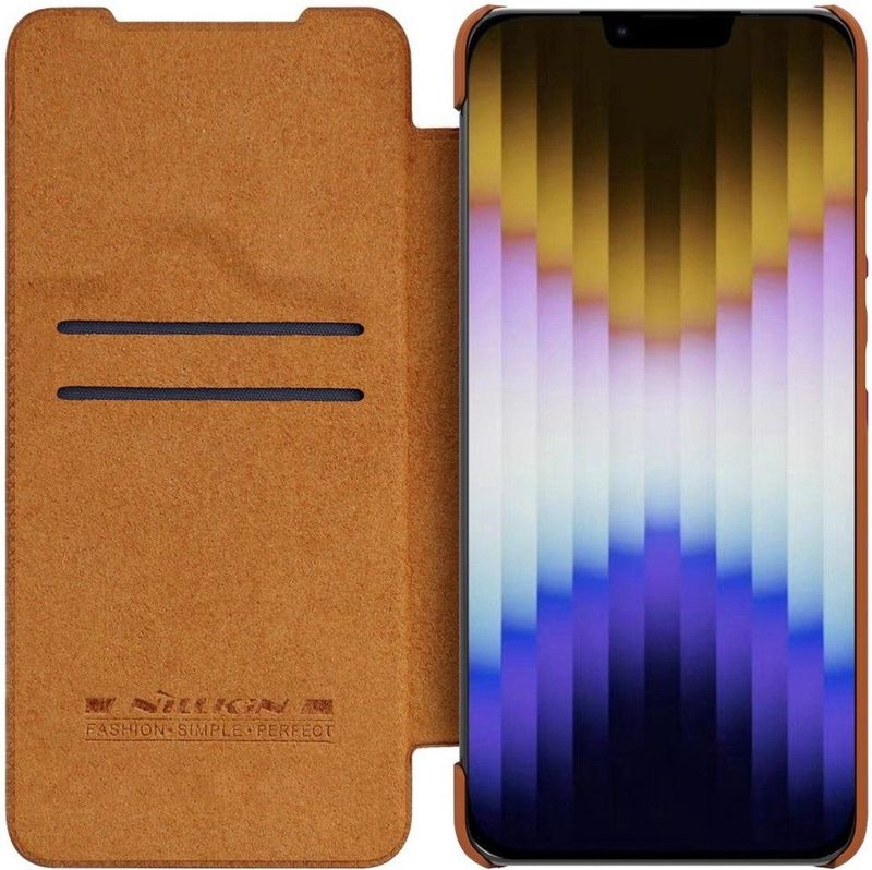 Nillkin - Qin Pro - Hoesje - Bruin - Book Case met Camera Slider