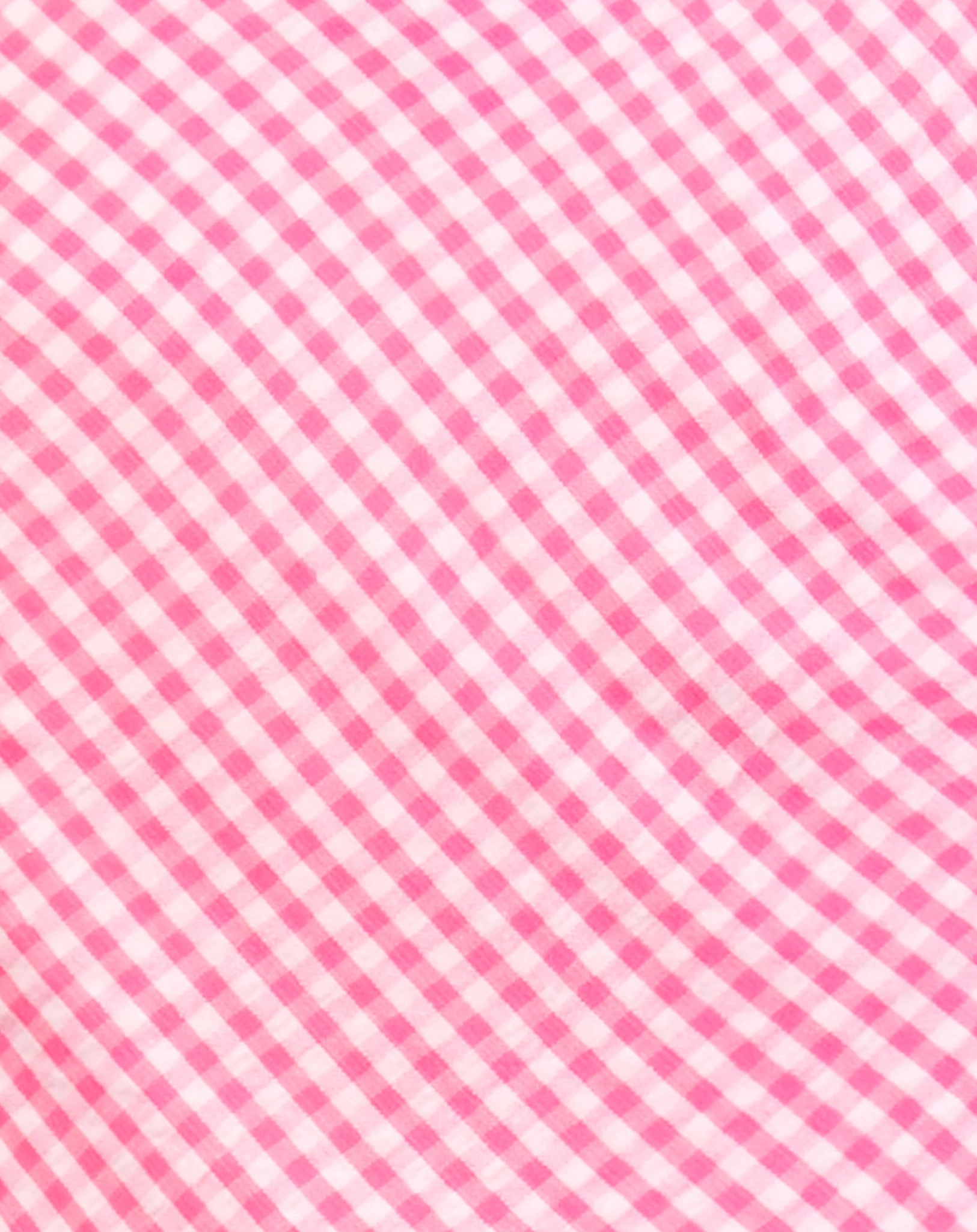 Kurzarmkleid BLÜTENSAUM kariert in light pink