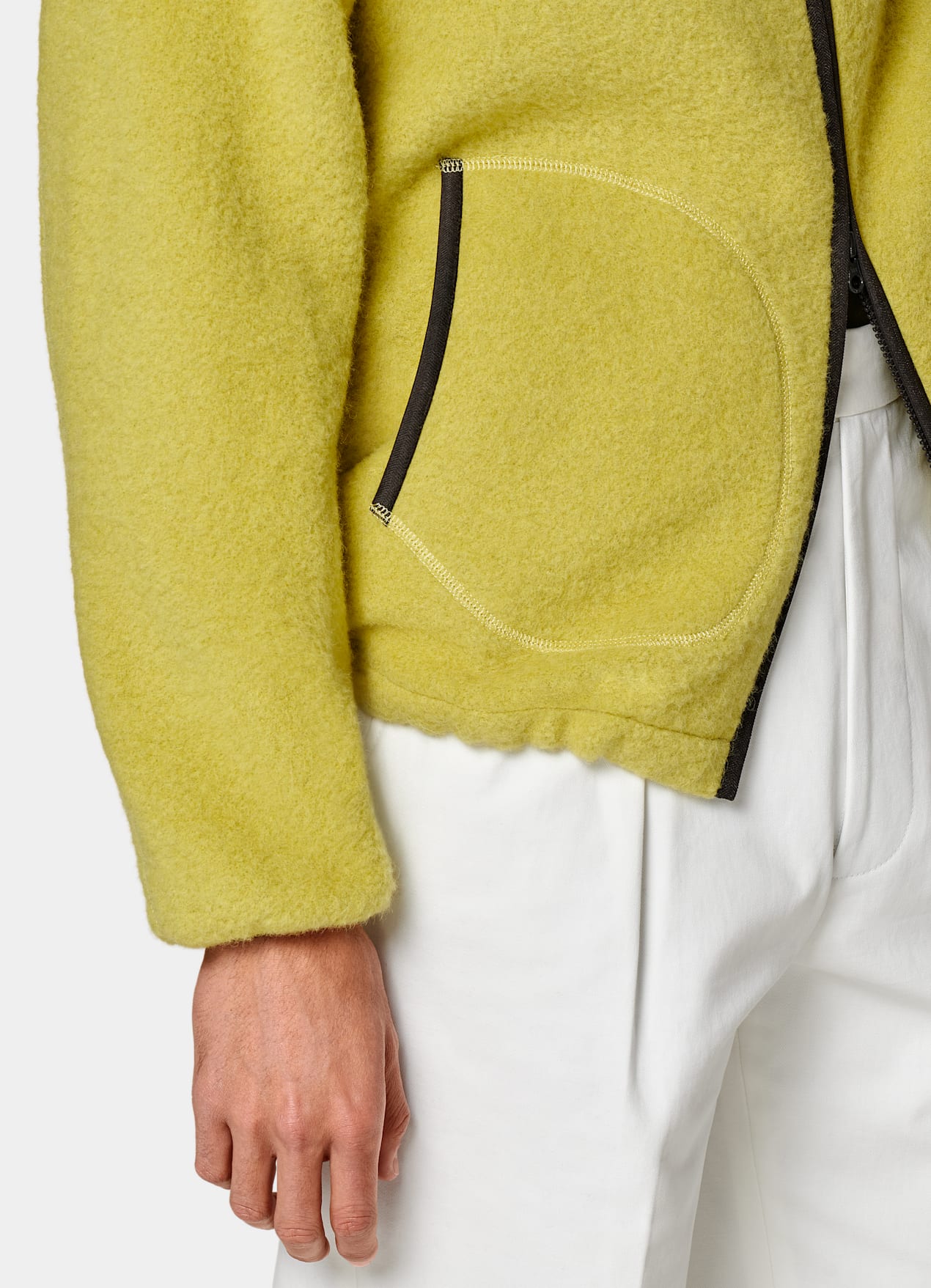 Veste de randonnée jaune