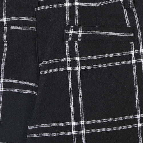 Pantalon à Carreaux Noir