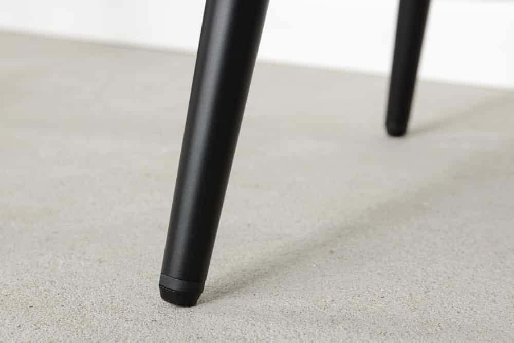 Design Barhocker MILANO petrol Samt Barstuhl mit Lehne Metall schwarz