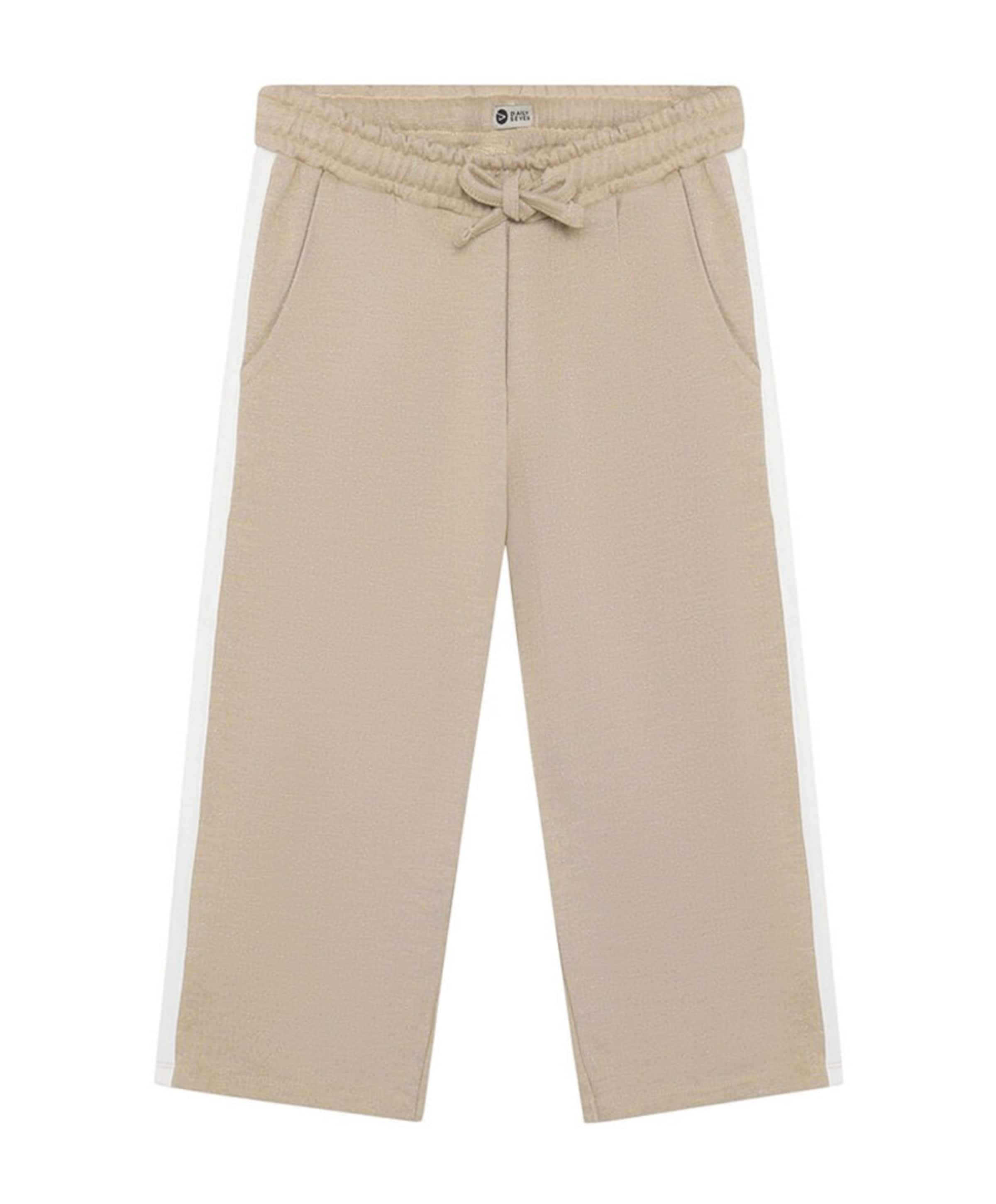 Daily7 Wide Sweat Glitter meisjes broek beige