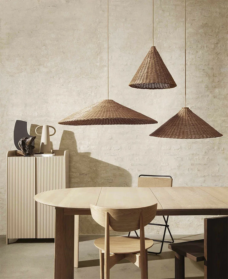 ferm LIVING Dou Lampshade - 90 - Natural Natural