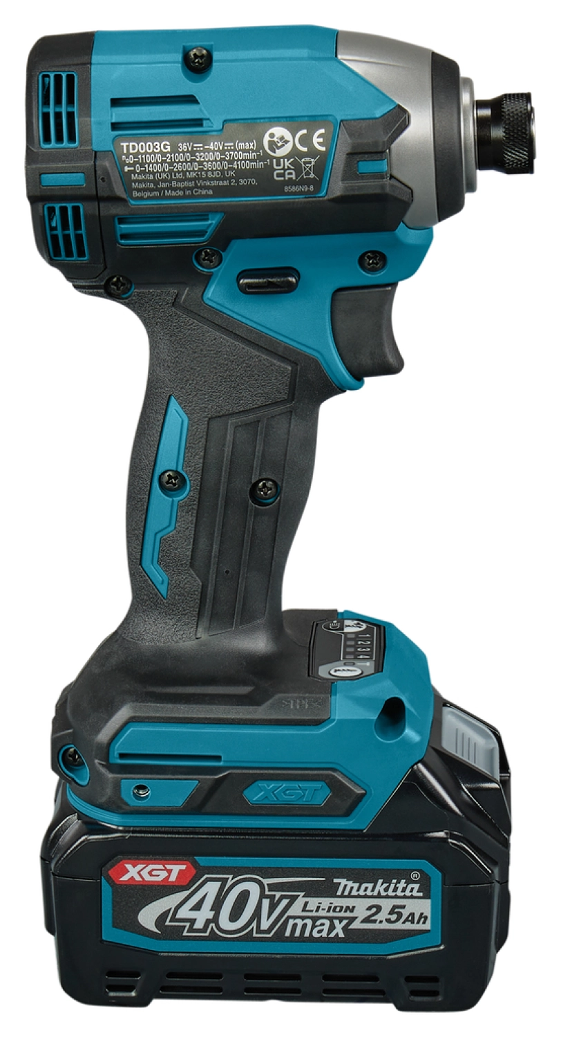 Makita TD003GD201 XGT 40V Max Slagschroevendraaier set (2x 2,5Ah accu)