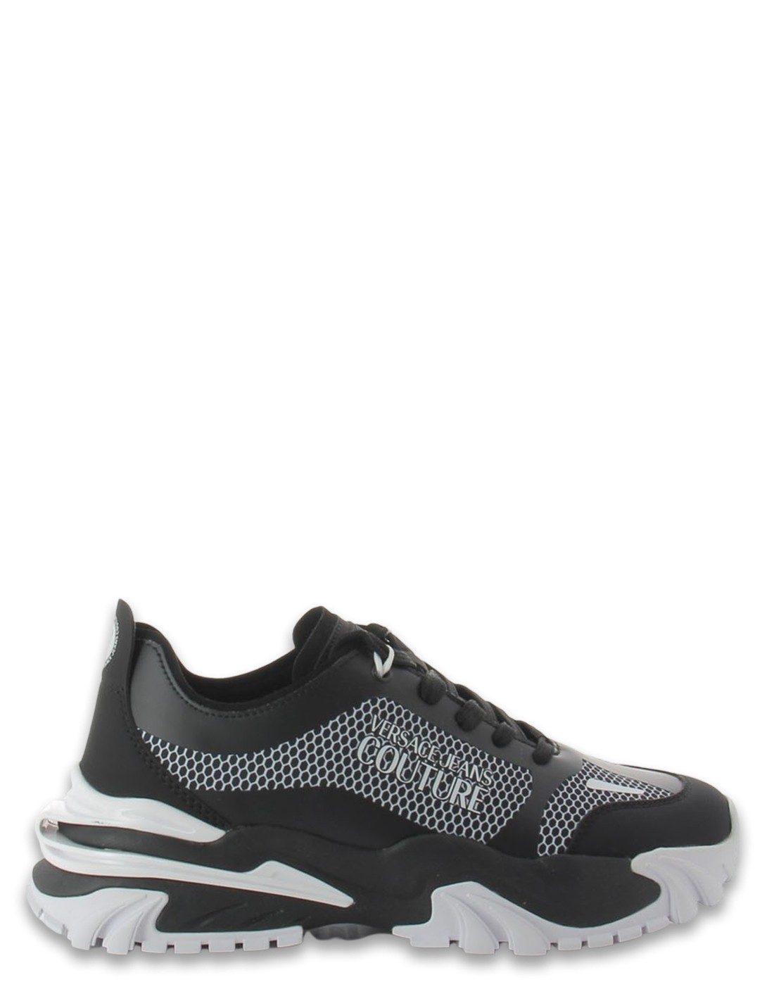 versace Baskets de ville homme new trail trek noir/blanc