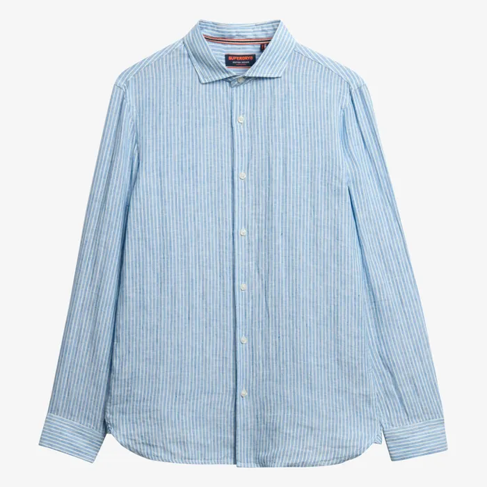 Superdry Vacation Linen LS Overhemd Heren