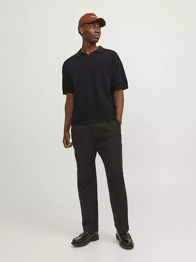 JACK & JONES Poloshirt JORLINEN schwarz