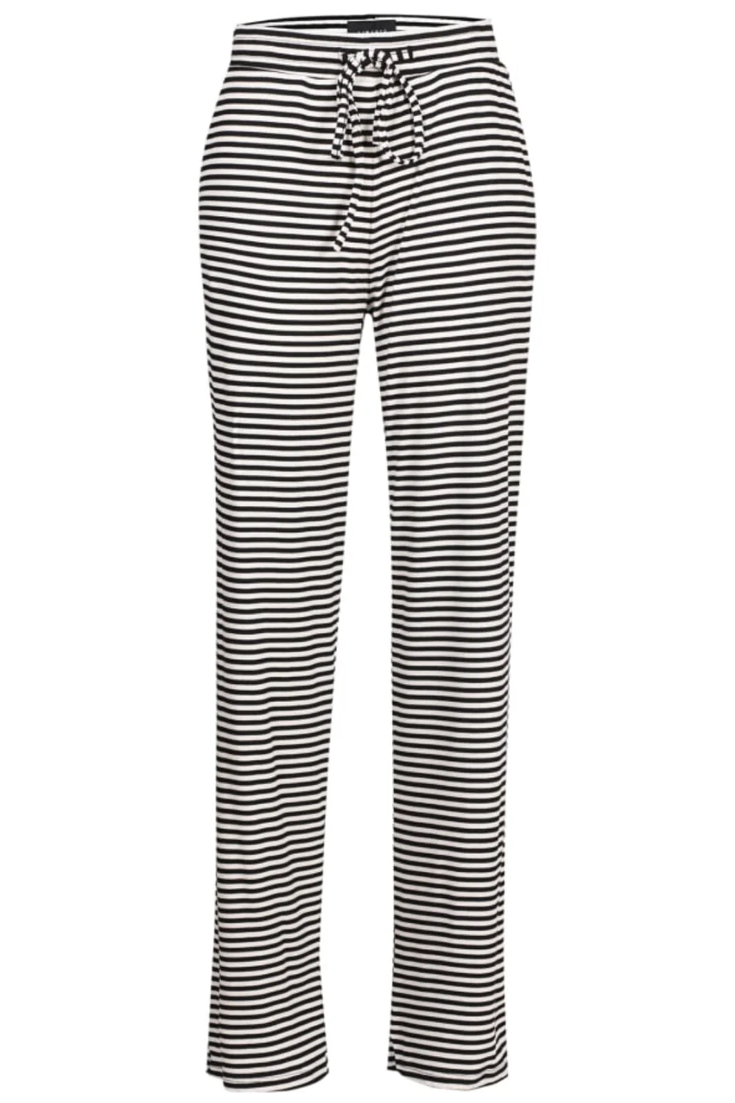 Liberte Natalia-Straight-Pants black creme small stripe
