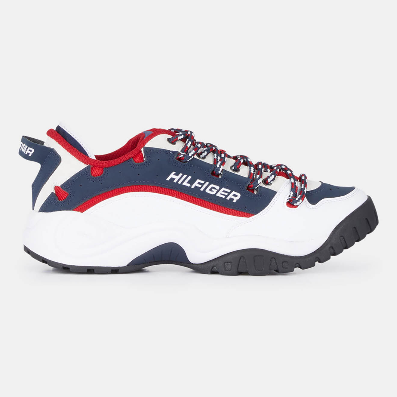 Tommy Hilfiger Baskets en Cuir Key Look Heritage bleu/blanc/rouge