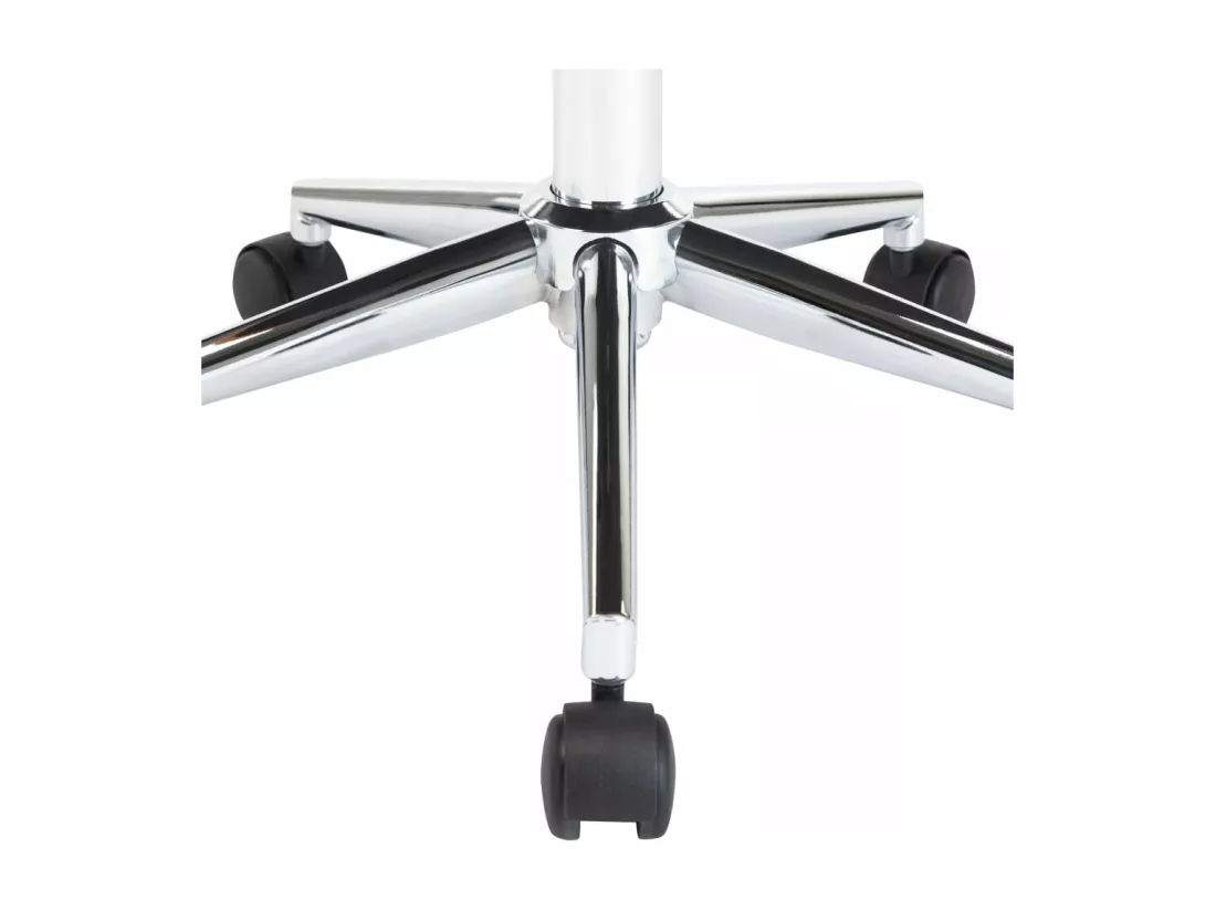 Chaise pivotante de bureau Noir Bois courbé et similicuir