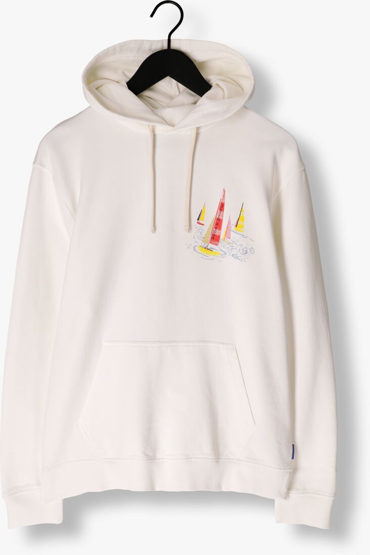 SCOTCH & SODA witte scotch & soda sweater front back artwork hoodie
