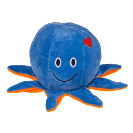 Out of the blue Plüsch-Wendetier Oktopus blau/orange