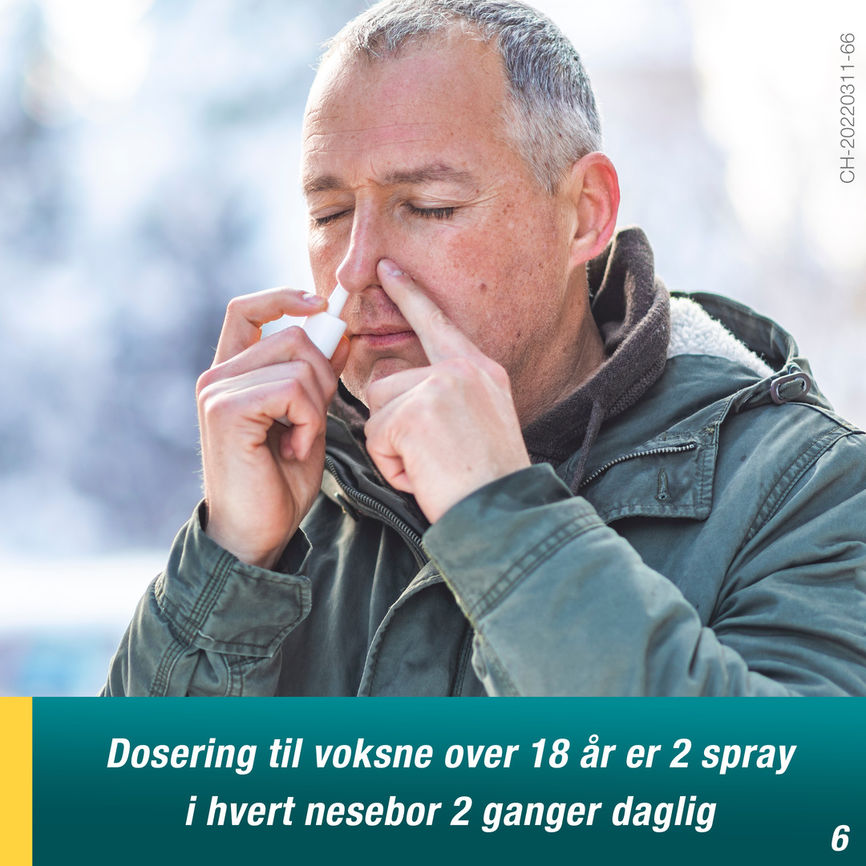 Nasonex nesespray 50mcg/dose 60 doser
