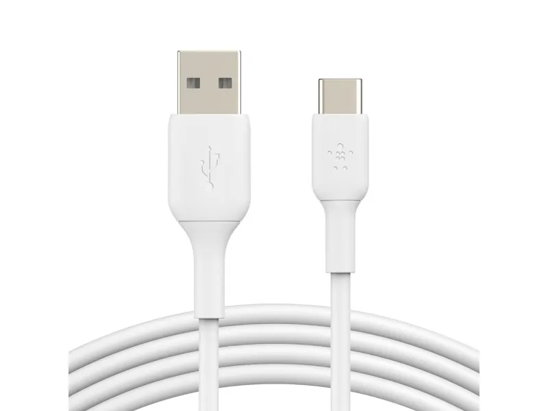 Belkin BoostCharge - USB-kabel - 24 pin USB-C (han) til USB (han) - 1 m - hvid
